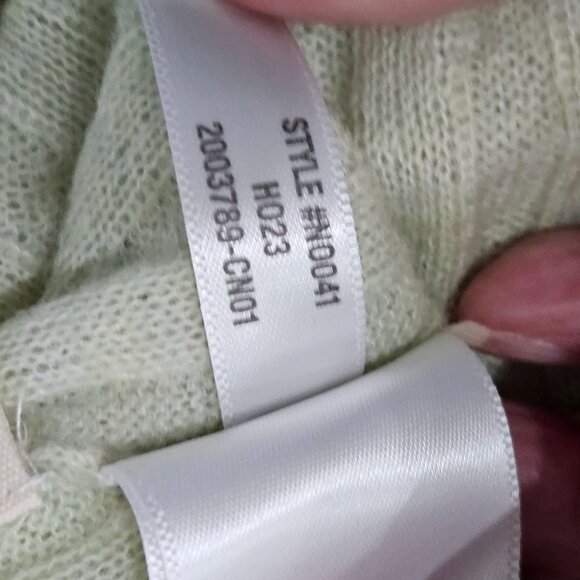 NEW! Madewell Alpaca Blend Mockneck Sweater Heather Jade Slim Fit Soft - Picture 6 of 9